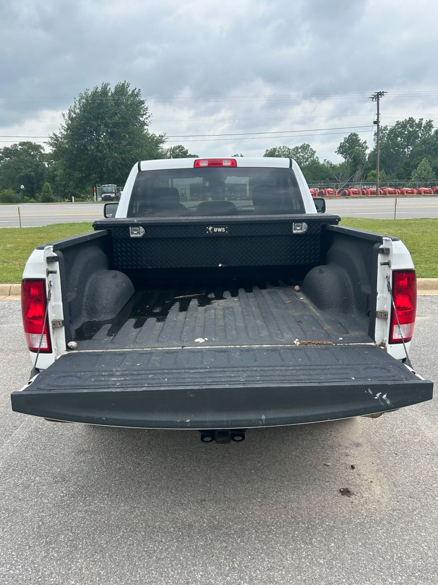 Open back of truck